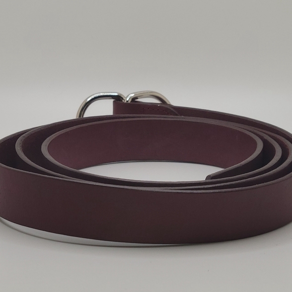 GAP M/L Cow Leather Red Bugundy Belt - Picture 2 of 11